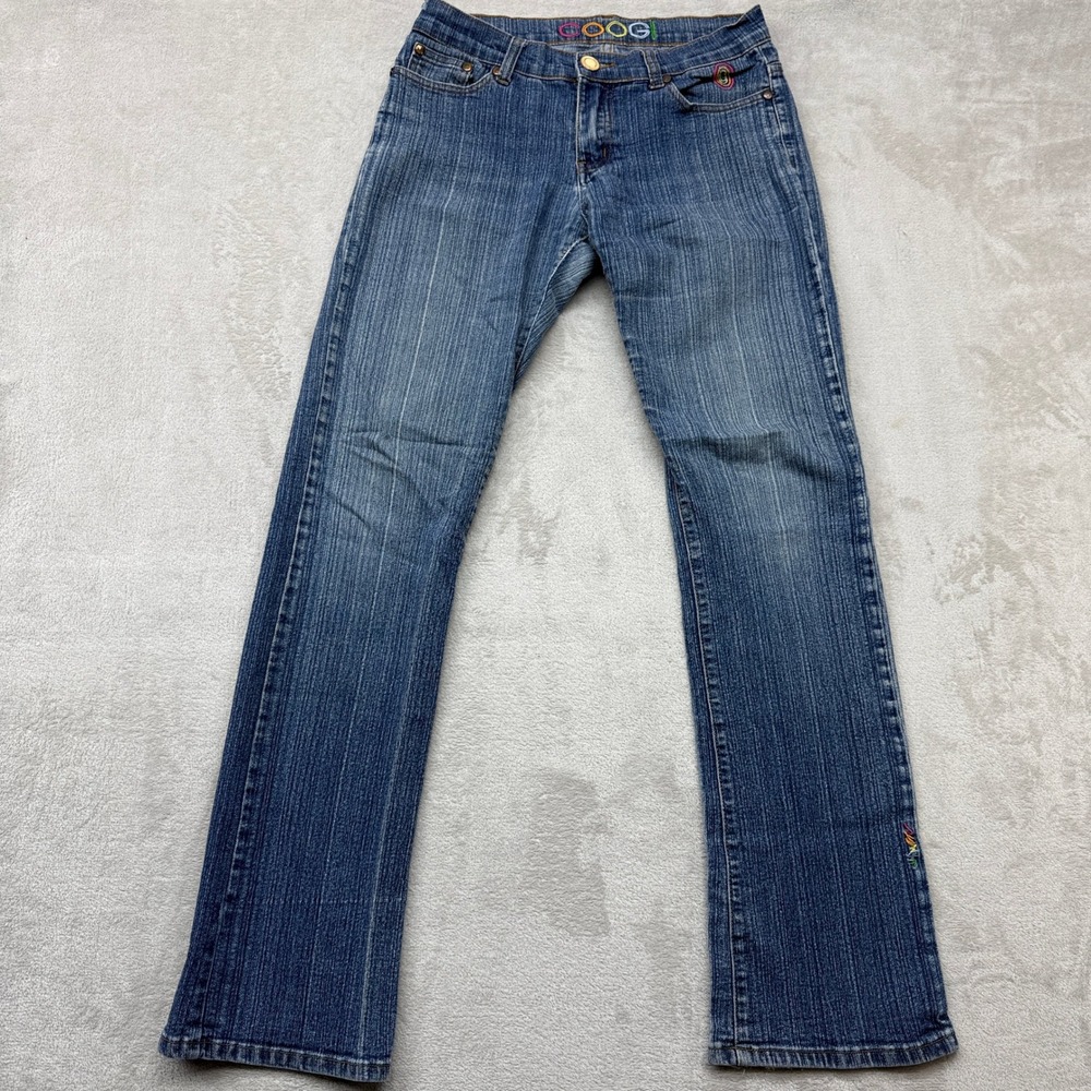 Coogi Jeans Women's 9/10 Blue Bootcut Embroidered Back Pockets Vintage Y2K Denim